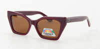 Thumbnail for Women Urban Sunglasses: La Champagne - Dark Purple - SpecSMART Eye Clinic (Diagonal View)