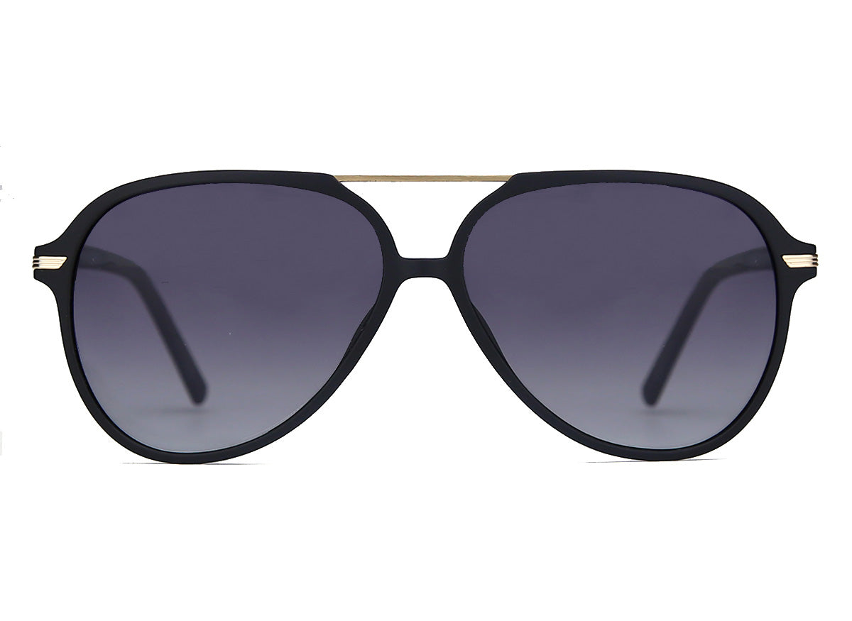 Men Urban Sunglasses: Maui - Black - SpecSMART Eye Clinic (Front View)