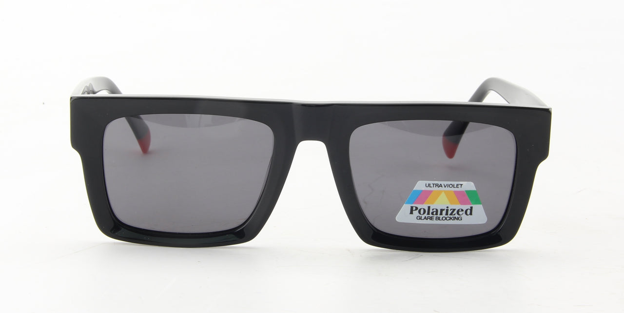 Men Urban Sunglasses: Kamp - Black - SpecSMART Eye Clinic (Front View)