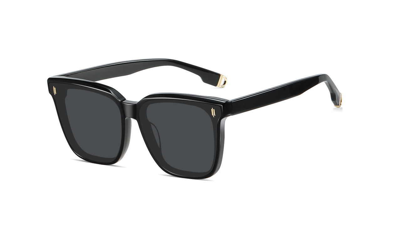 Women Urban Sunglasses: Busan - Black - SpecSMART Eye Clinic (Diagonal View)