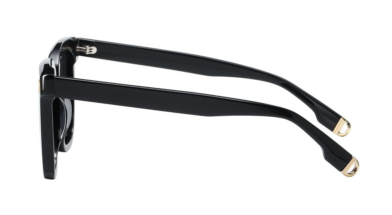 Women Urban Sunglasses: Busan - Black - SpecSMART Eye Clinic (Side View)