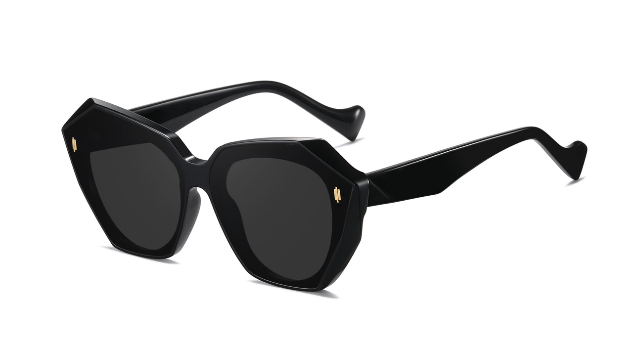 Women Insignia Sunglasses: Rhyl - Black - SpecSMART Eye Clinic (Diagonal View)