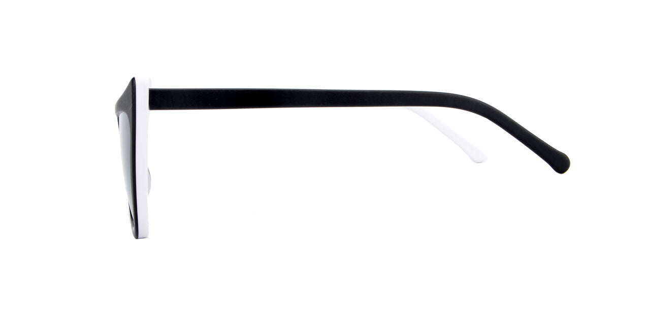 Women Urban Sunglasses: Bogota - Black White - SpecSMART Eye Clinic (Side View)