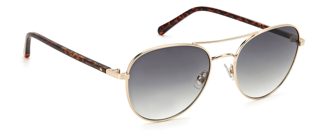 Women Sunglasses Fossil: FOS 3123/G/S - Light Gold SpecSMART Eye Clinic (Diagonal View)
