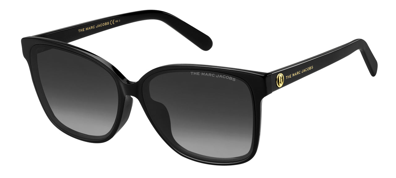 Women Marc Jacobs Sunglasses: Marc 556/F/S - Black - SpecSMART Eye Clinic (Diagonal View)