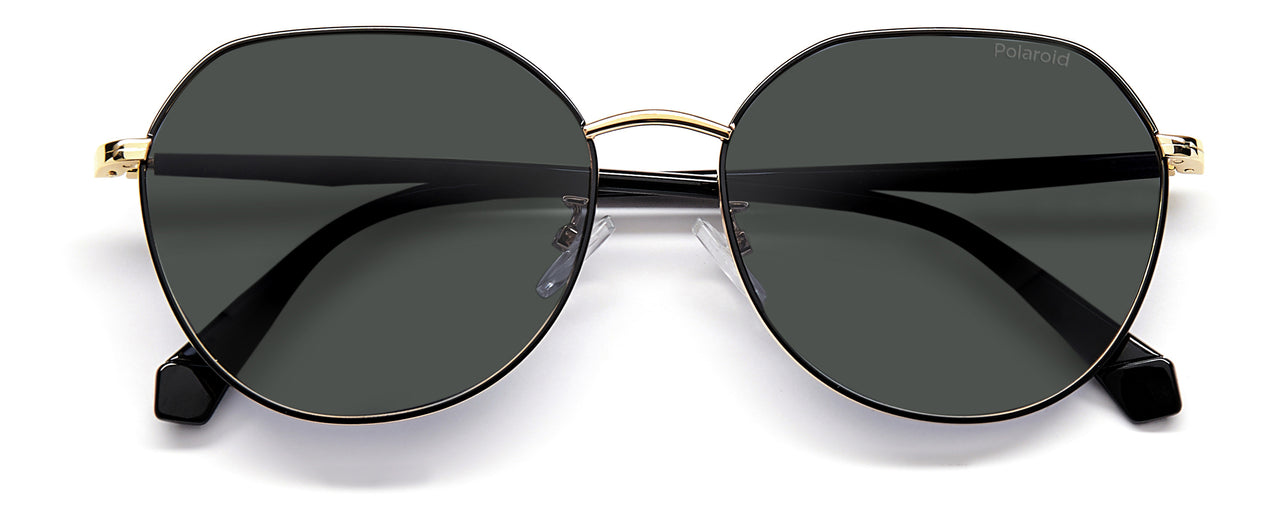 Women Polaroid Sunglasses: PLD 4106/G/S - Gold Black(2) - SpecSMART Eye Clinic (Front View)