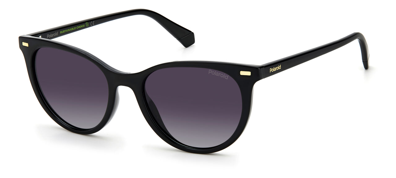 Women Polaroid Sunglasses: PLD 4107/S - Black - SpecSMART Eye Clinic (Diagonal View)