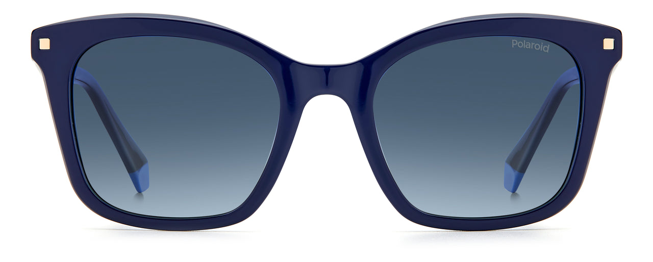 Women Polaroid Sunglasses: PLD 4110/S/X - Blue - SpecSMART Eye Clinic (Front View)