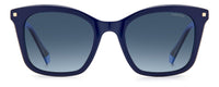 Thumbnail for Women Polaroid Sunglasses: PLD 4110/S/X - Blue - SpecSMART Eye Clinic (Front View)