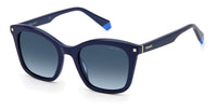 Thumbnail for Women Polaroid Sunglasses: PLD 4110/S/X - Blue - SpecSMART Eye Clinic (Diagonal View)