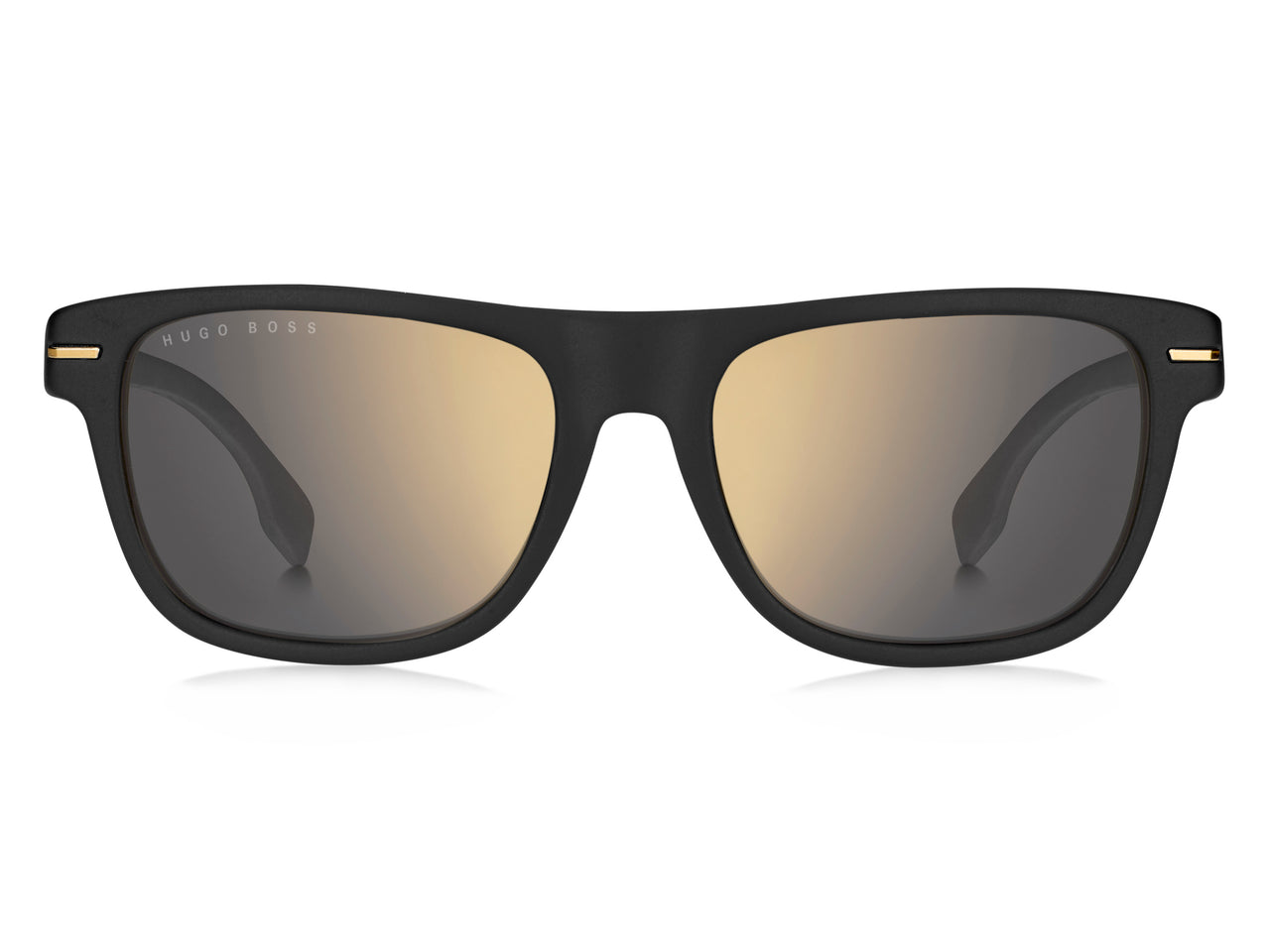 Men Hugo Boss Sunglasses: Boss 1322/S - Matte Gold Black - SpecSMART Eye Clinic (Front View)