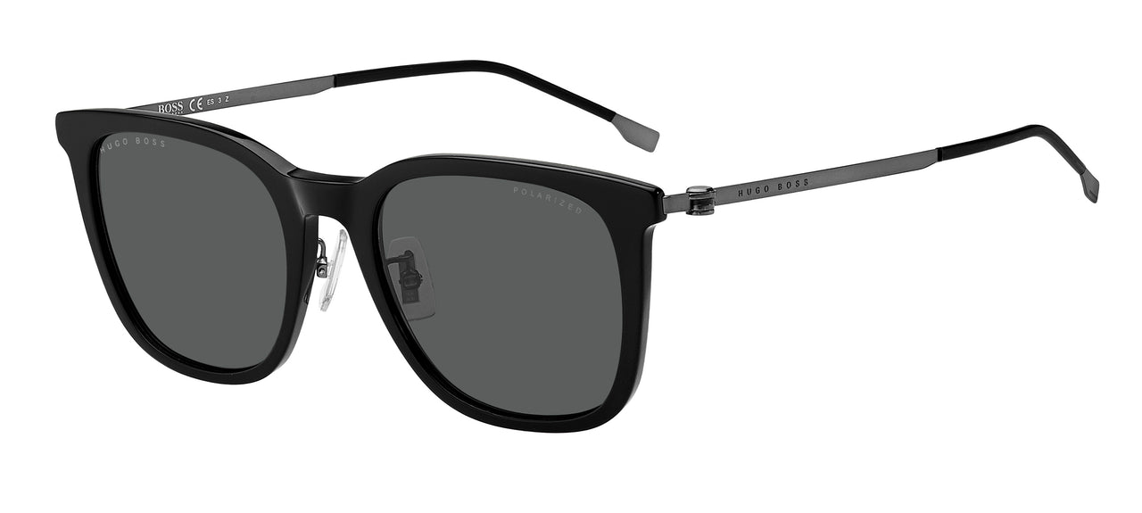 Men Hugo Boss Sunglasses: Boss 1347/F/SK - Black - SpecSMART Eye Clinic (Diagonal View)