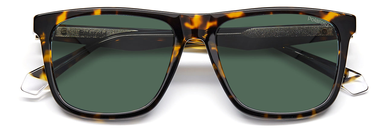 Men Polaroid Sunglasses: PLD 2102/S/X - Havana Crystal(2) - SpecSMART Eye Clinic (Front View)