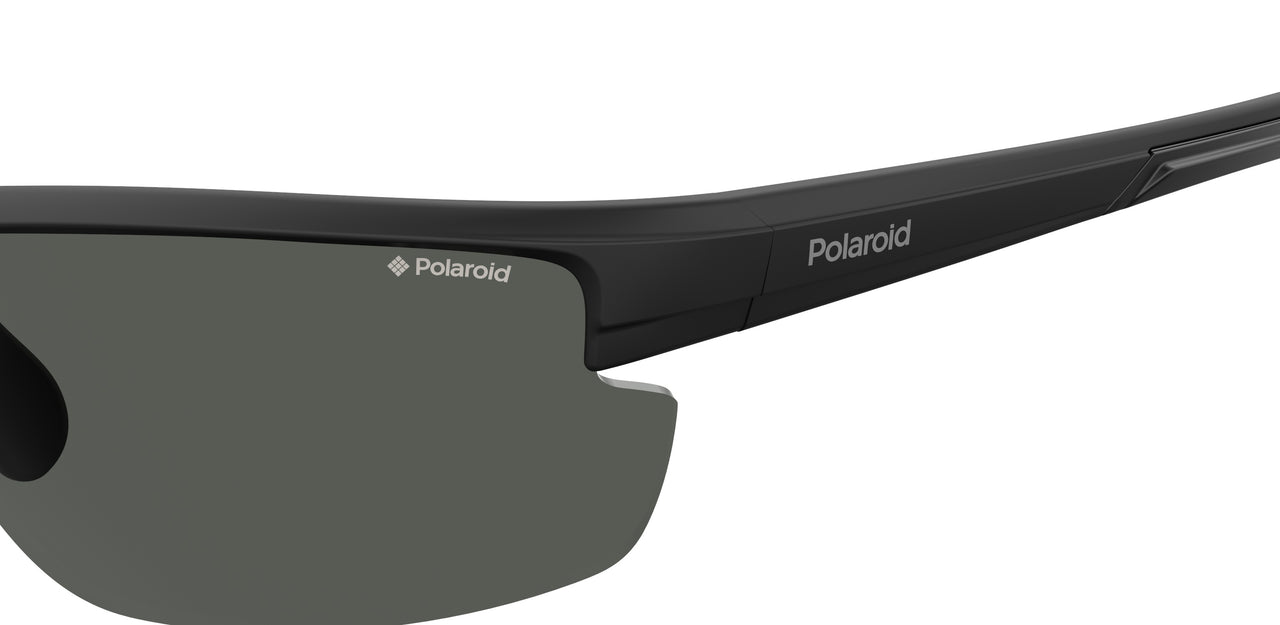 Men Polaroid Sport Sunglasses: PLD 7027/S - Black - SpecSMART Eye Clvinic (Zoom View)