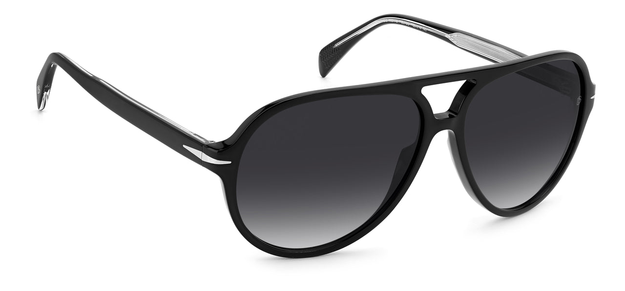 Men David Beckham Sunglasses: DB 1091/S - Black(2) - SpecSMART Eye Clinic (Diagonal View)