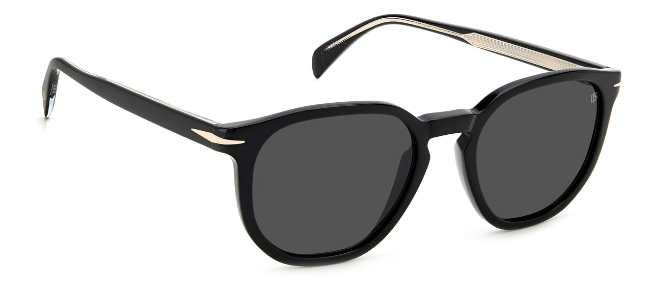 Men David Beckham Sunglasses: DB 1099/S - Black(2) - SpecSMART Eye Clinic (Diagonal View)
