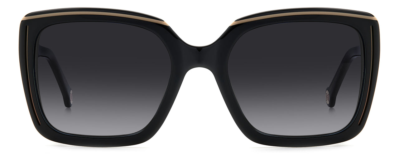 Women Carolina Herrera Sunglasses: HER 0143/G/S - Black Nude - SpecSMART Eye Clinic (Front View)