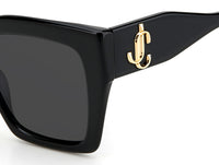 Thumbnail for Women Jimmy Choo Sunglasses: ELENI/G/S - Black Grey - SpecSMART Eye Clinic (Zoom View)