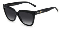 Thumbnail for Women Jimmy Choo Sunglasses: JULIEKA/S - Black - SpecSMART Eye Clinic (Diagonal View)