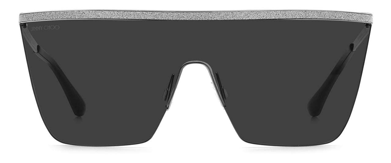 Women Jimmy Choo Sunglasses: LEAH/S - Black Silver - SpecSMART Eye Clinic (Front View)