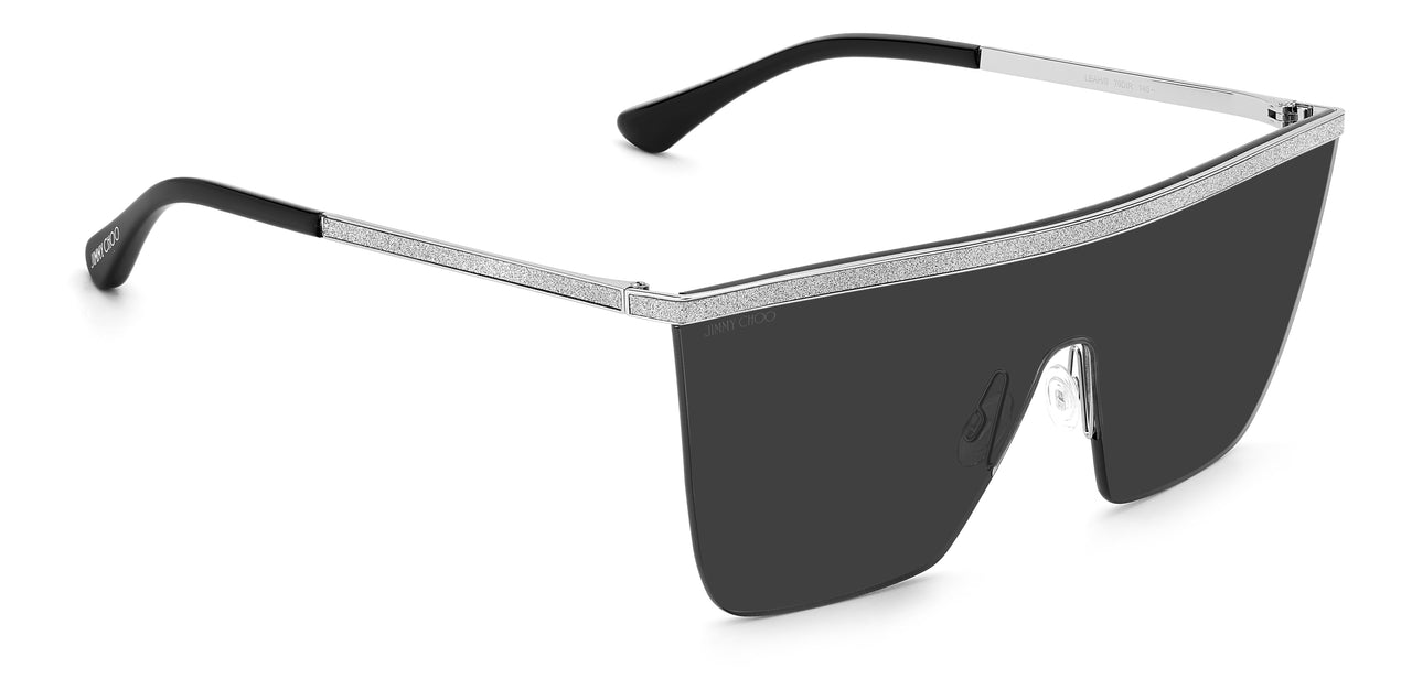 Women Jimmy Choo Sunglasses: LEAH/S - Black Silver(2) - SpecSMART Eye Clinic (Diagonal View)