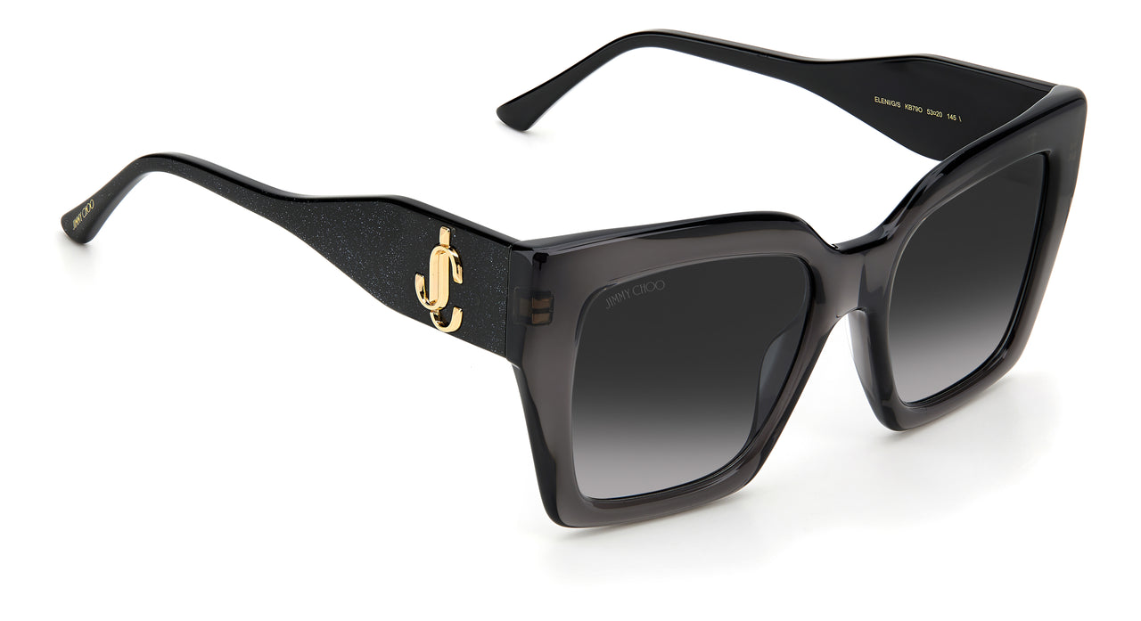 Women Jimmy Choo Sunglasses: Eleni/G/S - Grey(2) - SpecSMART Eye Clinic (Diagonal View)