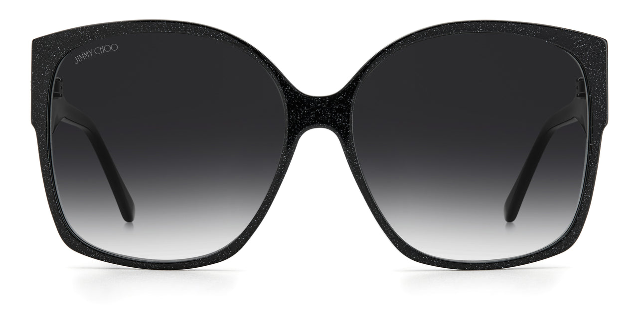 Women Jimmy Choo Sunglasses: NOEMI/S - Glitter Black - SpecSMART Eye Clinic (Front View)