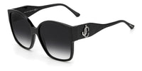 Thumbnail for Women Jimmy Choo Sunglasses: NOEMI/S - Glitter Black - SpecSMART Eye Clinic (Diagonal View)