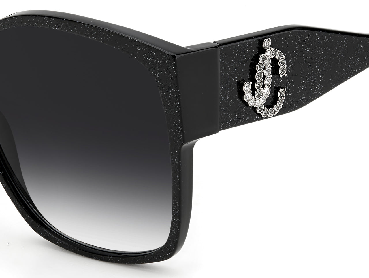 Women Jimmy Choo Sunglasses: NOEMI/S - Glitter Black - SpecSMART Eye Clinic (Zoom View)