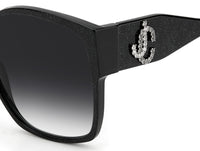 Thumbnail for Women Jimmy Choo Sunglasses: NOEMI/S - Glitter Black - SpecSMART Eye Clinic (Zoom View)