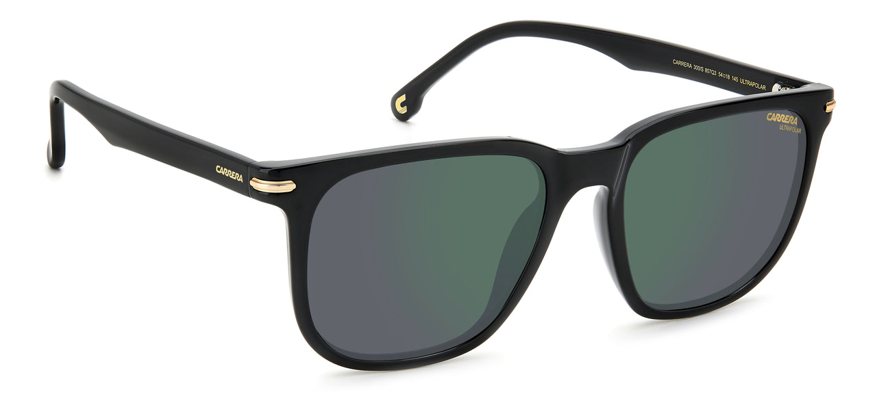 Unisex Carrera Sunglasses: Carrera 300/S - Black(2) - SpecSMART Eye Clinic (Diagonal View)