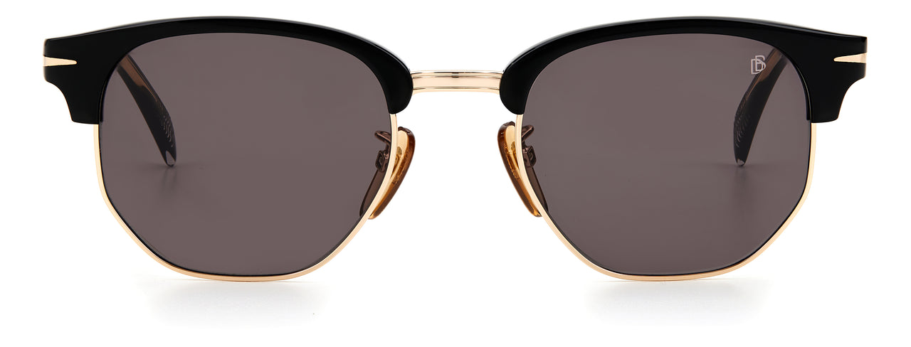 Men David Beckham Sunglasses: DB 1002/S - Black Gold - SpecSMART Eye Clinic (Front View)