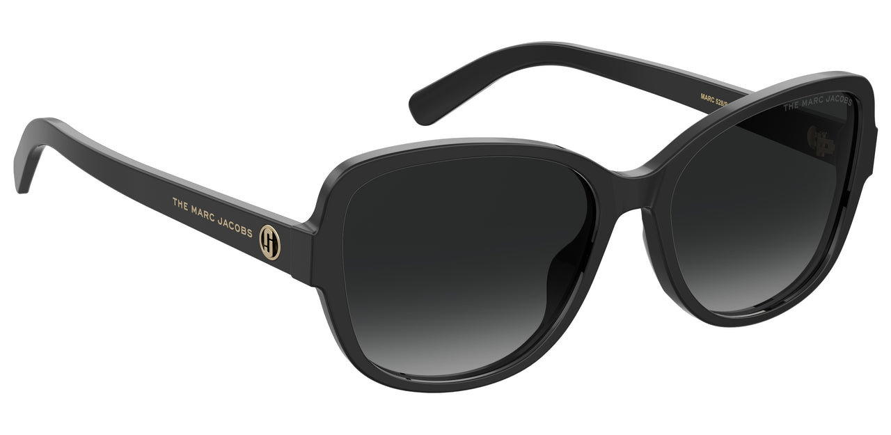 Women Marc Jacobs Sunglasses: Marc 528/S - Black(2) - SpecSMART Eye Clinic (Diagonal View)