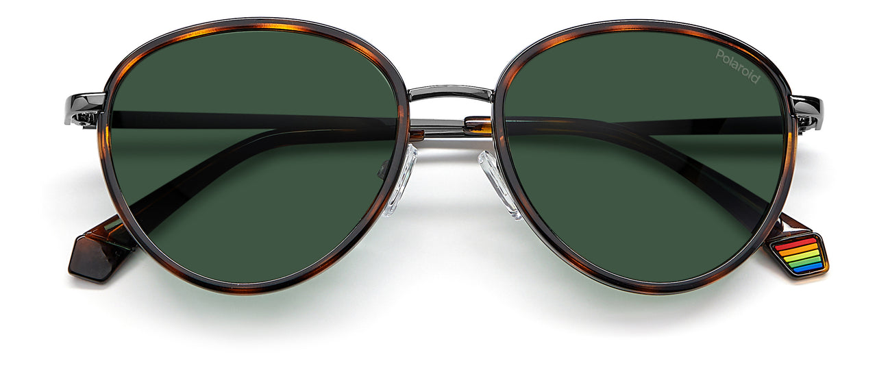 Men Polaroid Sunglasses: PLD 6150/S/X - Havana(2) - SpecSMART Eye Clinic (Front View)