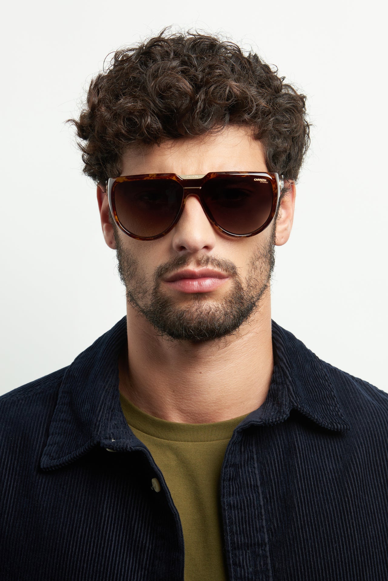 Unisex Carrera Sunglasses: FlagLab 13 - Havana - SpecSMART Eye Clinic (Front Face View)