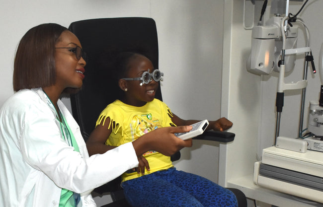 Paediatric eye test at SpecSMART Eye Clinic Ikeja