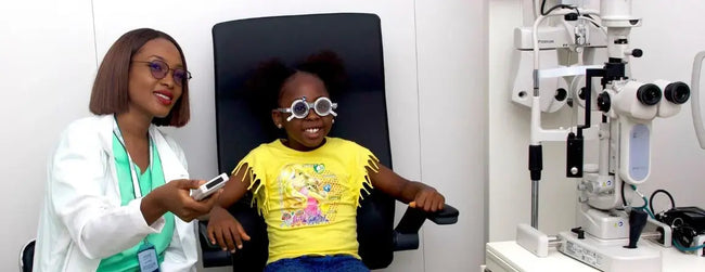 Ongoing Eye test with a little patient| SpecSMART Eye Clinic Ikeja