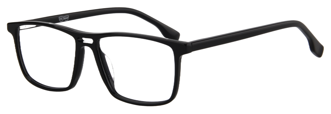 Men Access Eyeglasses : Tyler - Black - SpecSMART Eye Clinic (Diagonal View)