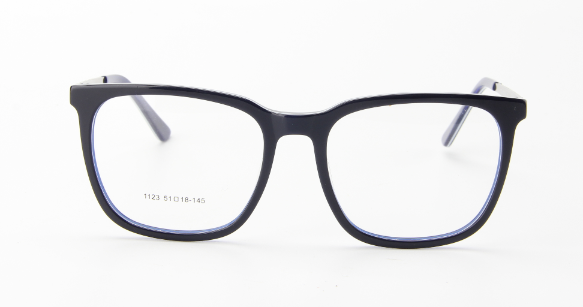 Men Insignia Eyeglasses: Sadiq- Blue - SpecSMART Eye Clinic (Front View)