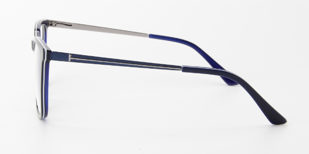 Men Insignia Eyeglasses: Sadiq- Blue - SpecSMART Eye Clinic (Side View)