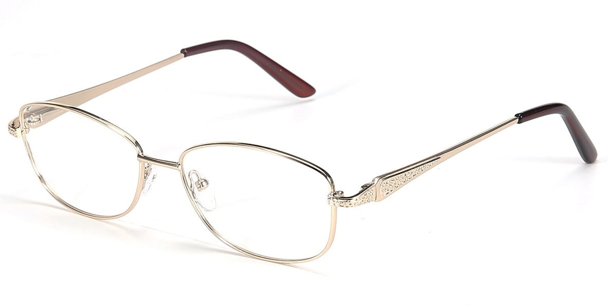 Women Access Eyeglasses: Josie Gold - SpecSMART Eye Clinic (Diagonal View)