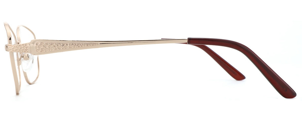 Women Access Eyeglasses: Josie Gold - SpecSMART Eye Clinic (Side View)