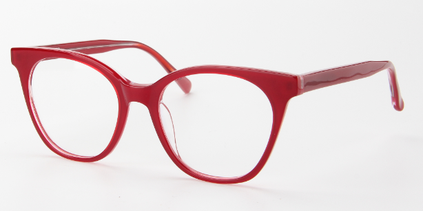 Women Access Eyeglasses: Elena Red - SpecSMART Eye Clinic (Diagonal View)