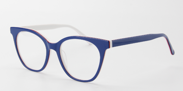 Women Access Eyeglasses: Elena Blue - SpecSMART Eye Clinic (Diagonal View)