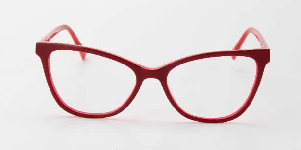 Women Access Eyeglasses: Madden Red - SpecSMART Eye Clinic (Front View)