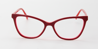 Thumbnail for Women Access Eyeglasses: Madden Red - SpecSMART Eye Clinic (Front View)