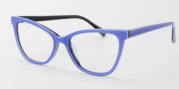 Women Access Eyeglasses: Madden Blue - SpecSMART Eye Clinic (Diagonal View)