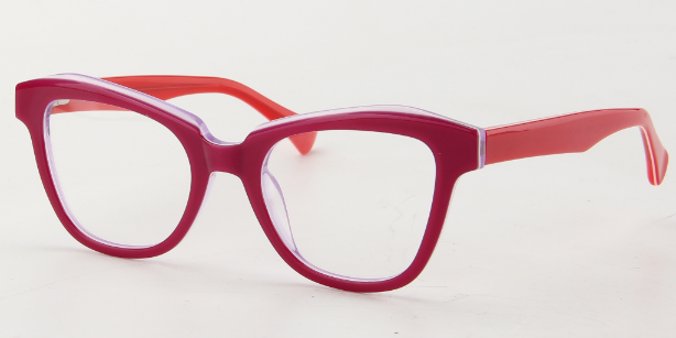 Women Access Eyeglasses: Cora Pink - SpecSMART Eye Clinic (Diagonal View)