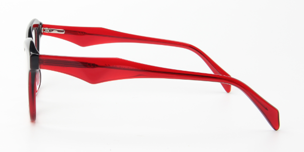 Women Access Eyeglasses: Ember Black/Red - SpecSMART Eye Clinic (Side View)