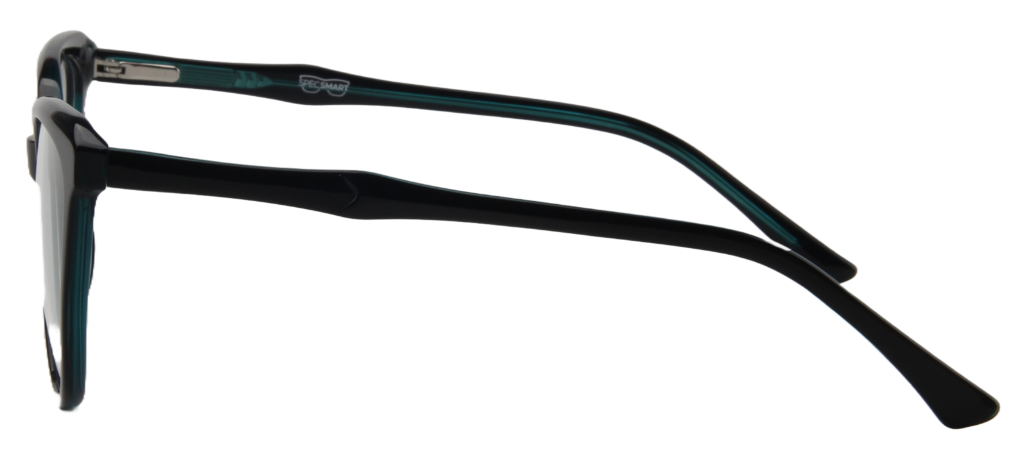 Women Access Eyeglasses : Kate - Black Dark Green - SpecSMART Eye Clinic (Side View)